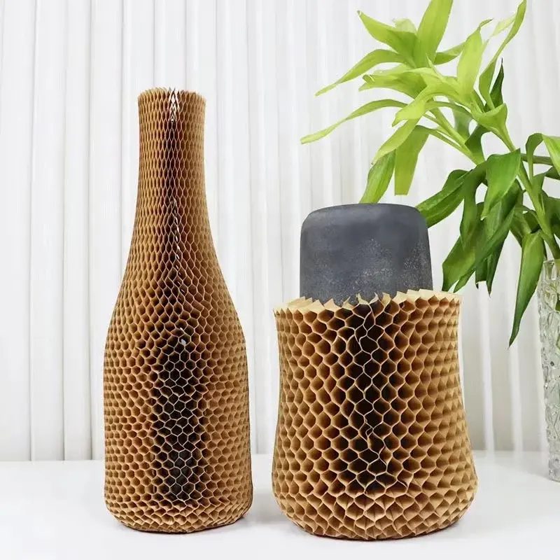 Honeycomb Paper Bottle Protective Sleeve